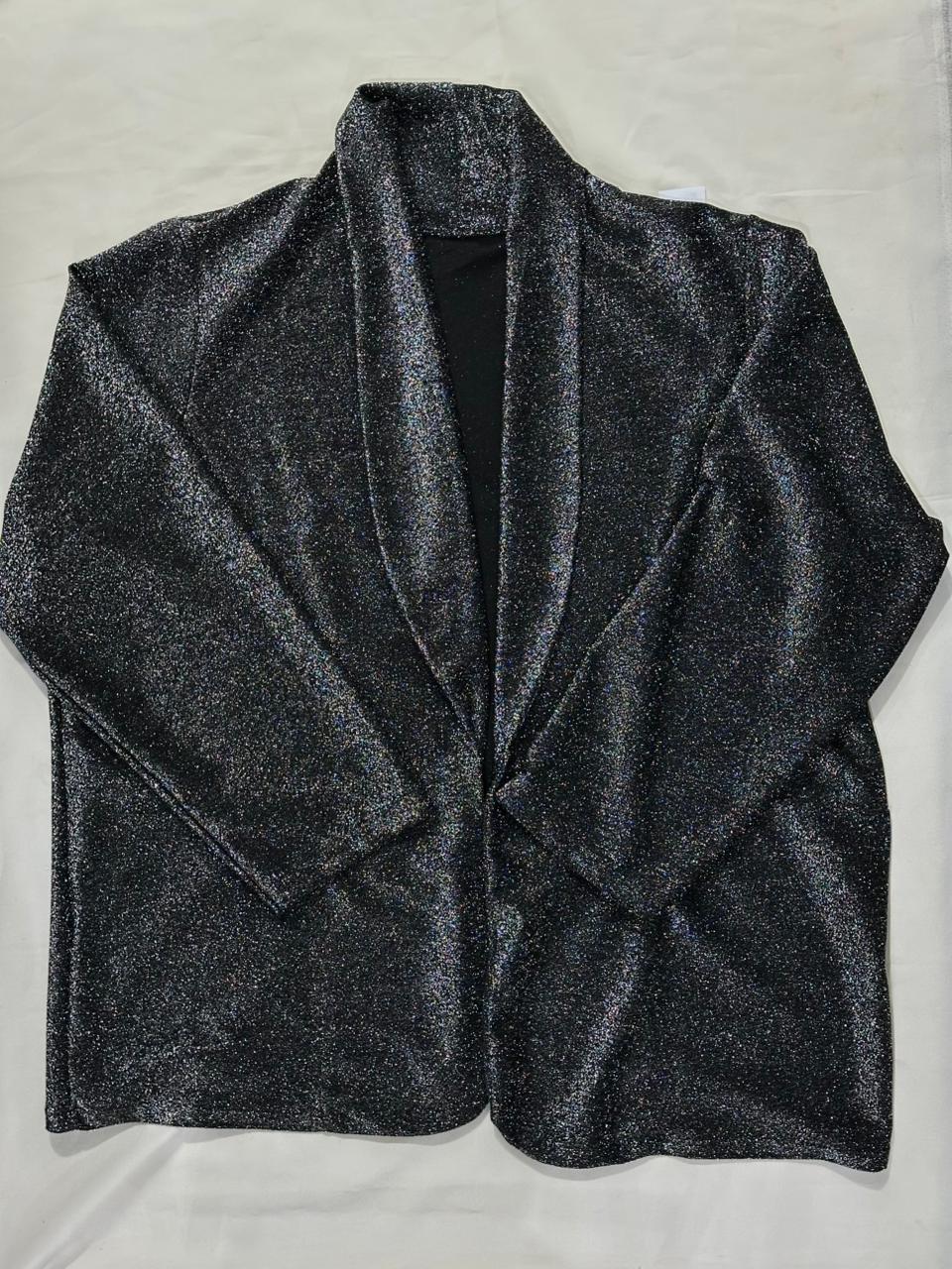 Blazer lurex gris