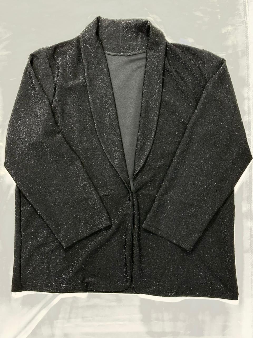 Blazer lurex negro