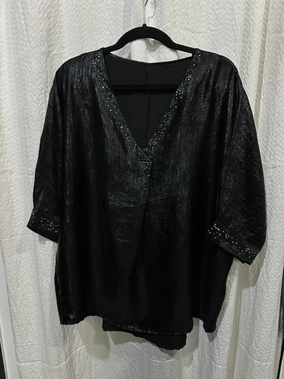 Blusa fiesta negra
