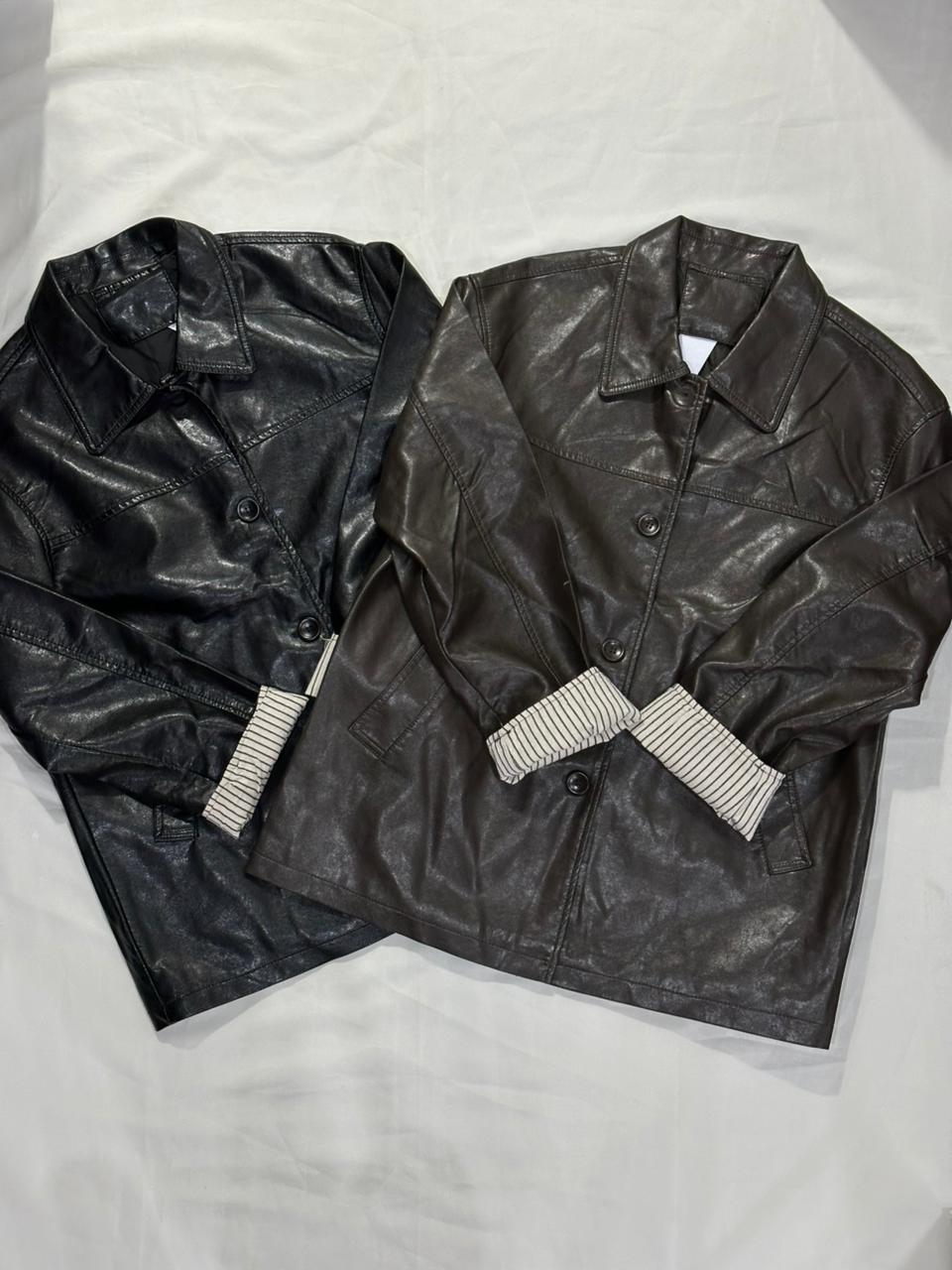Campera simil cuero